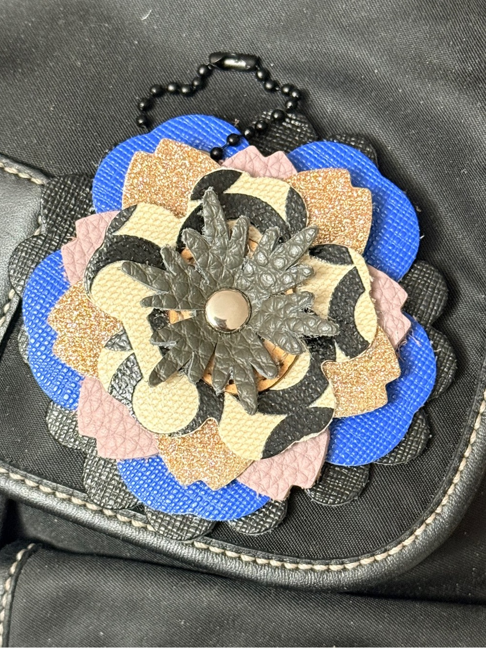 Handmade Floral Bag Charm